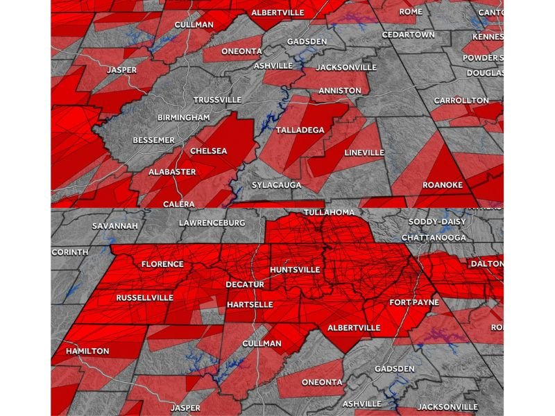 Jefferson County Alabama Hits 1,513 Days Without a Tornado Warning While Surrounding Regions Have Logged Hundreds Since February 2022